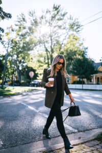 Zara Green Blazer Outfit